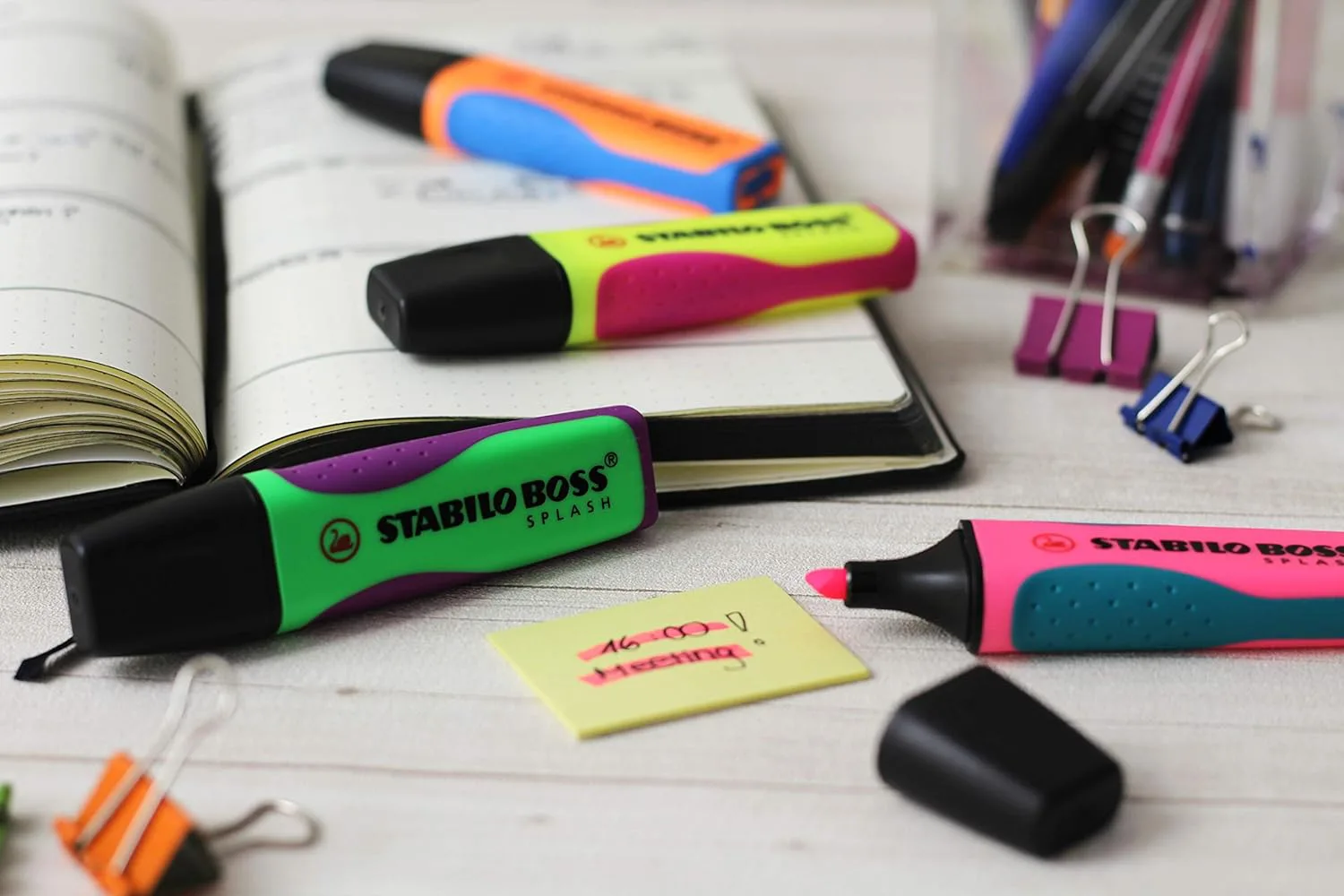 Комплект текст маркери, Stabilo, Boss Splash, 4 цвята - Image 4
