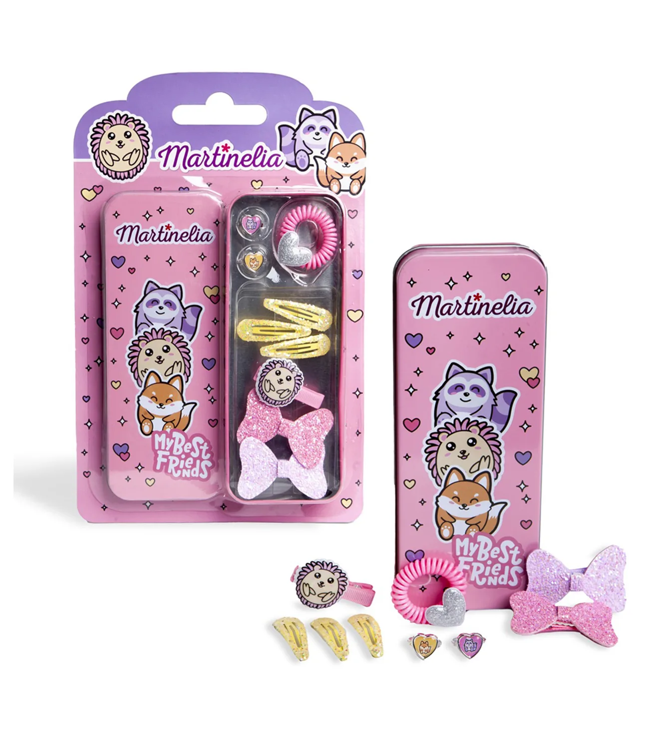 Комплект аксесоари за коса, Martinelia, Моите най-добри приятели, 10 части - Image 2