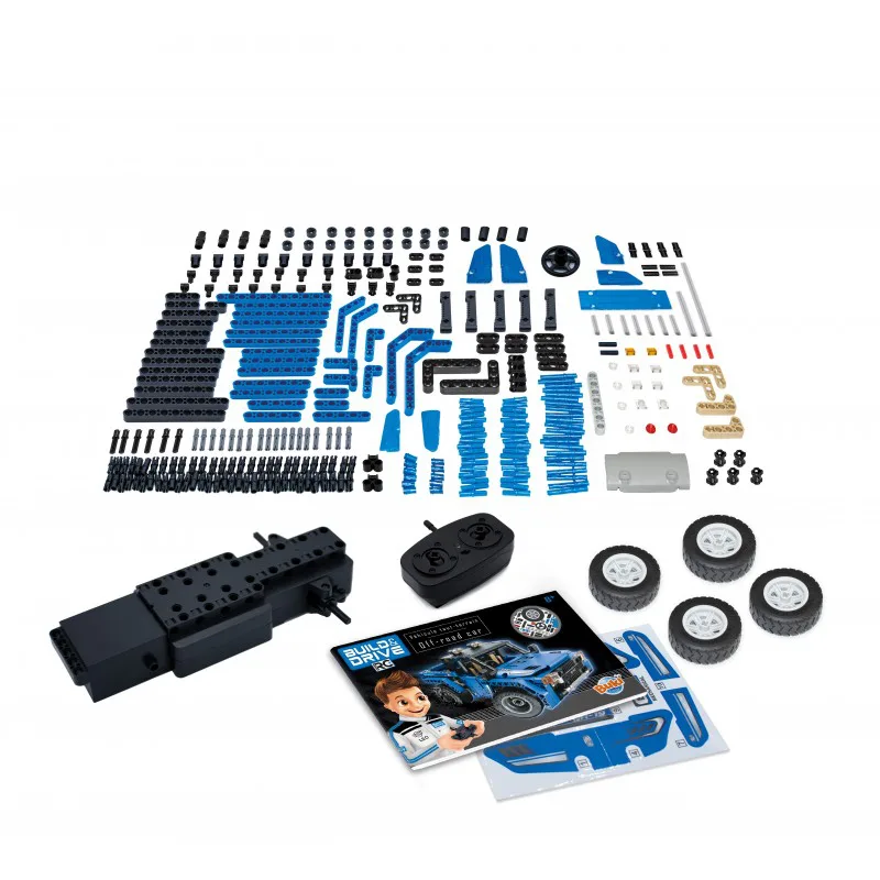 Конструктор, Buki France, Кола с дистанционно управление 2 в 1, 27 х 11 см, 353 части - Image 5