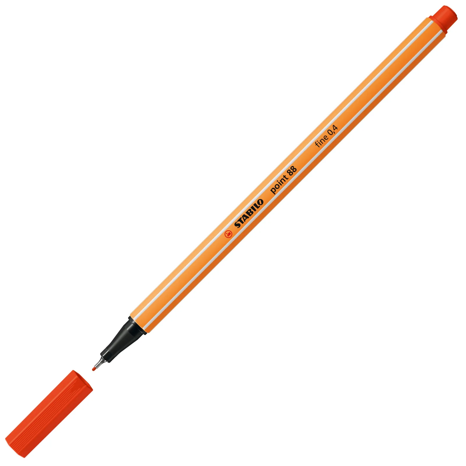 Тънкописец, Stabilo, Point 88 fine 0.4, Червен - Image 2
