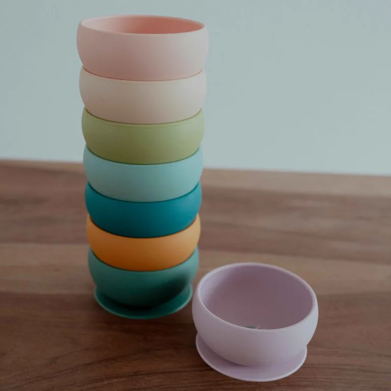 Силиконова купичка за хранене с вакуум, Sassi, Мечка - Image 4