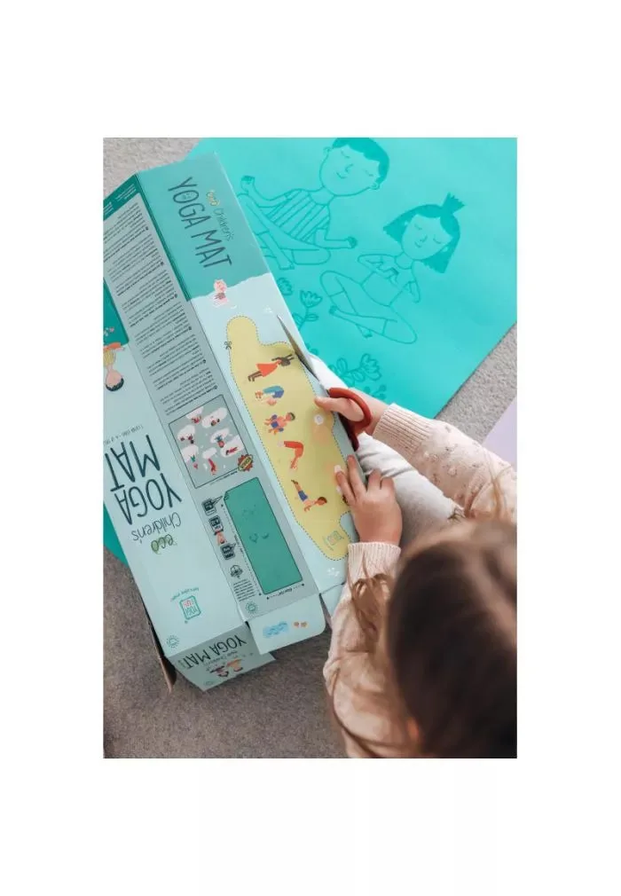 Постелка за йога за деца, Buki France, 61 х 150 см, Зелен - Image 2