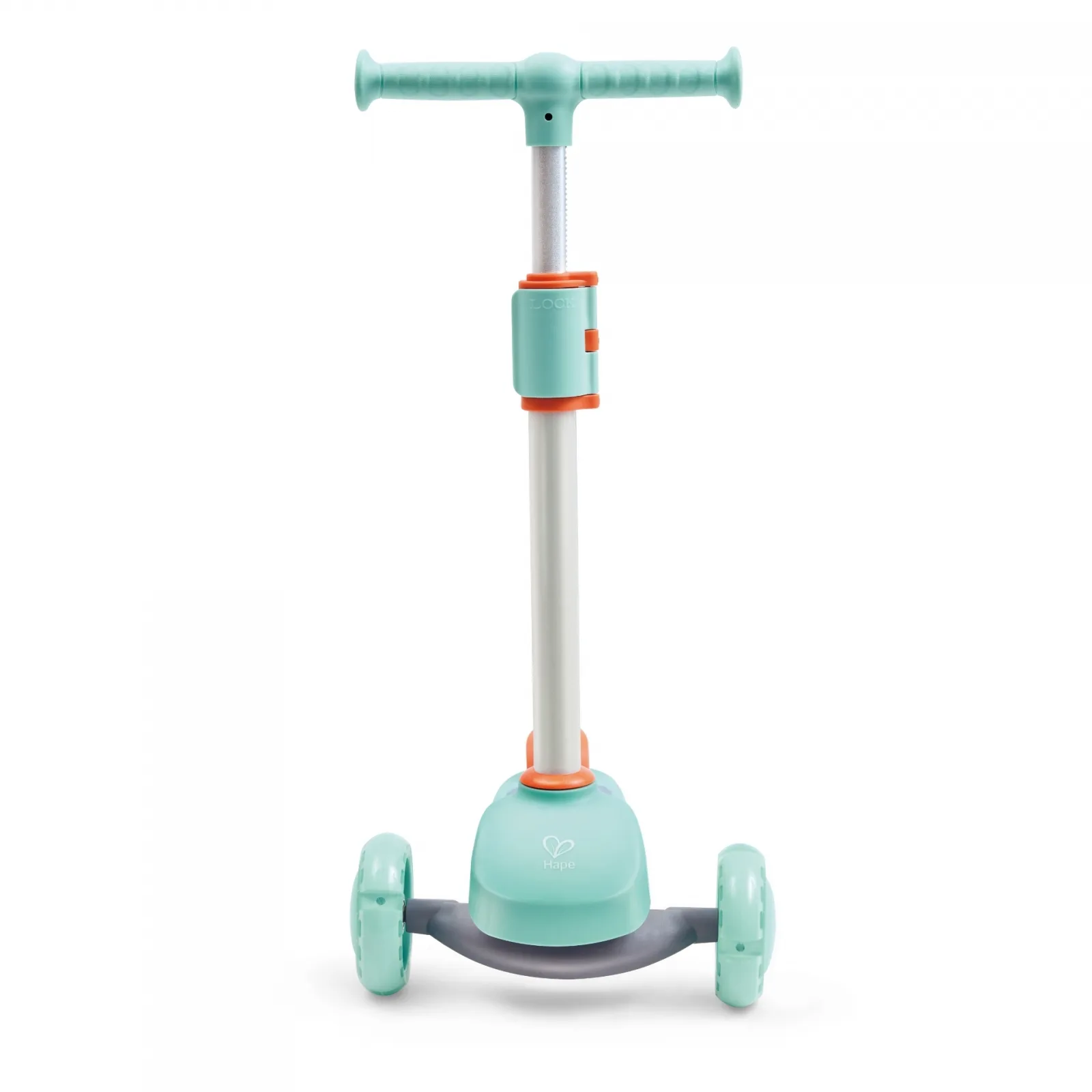 Детска тротинетка, Hape, Тюркоазена със светещи колела - Image 2