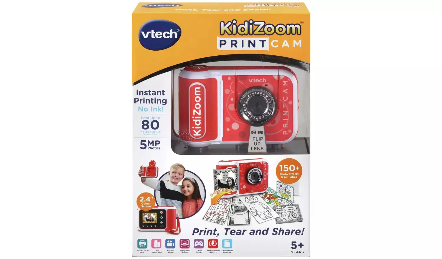 Интерактивна играчка, Vtech, Камера за моментни снимки 5MP, Червен - Image 7