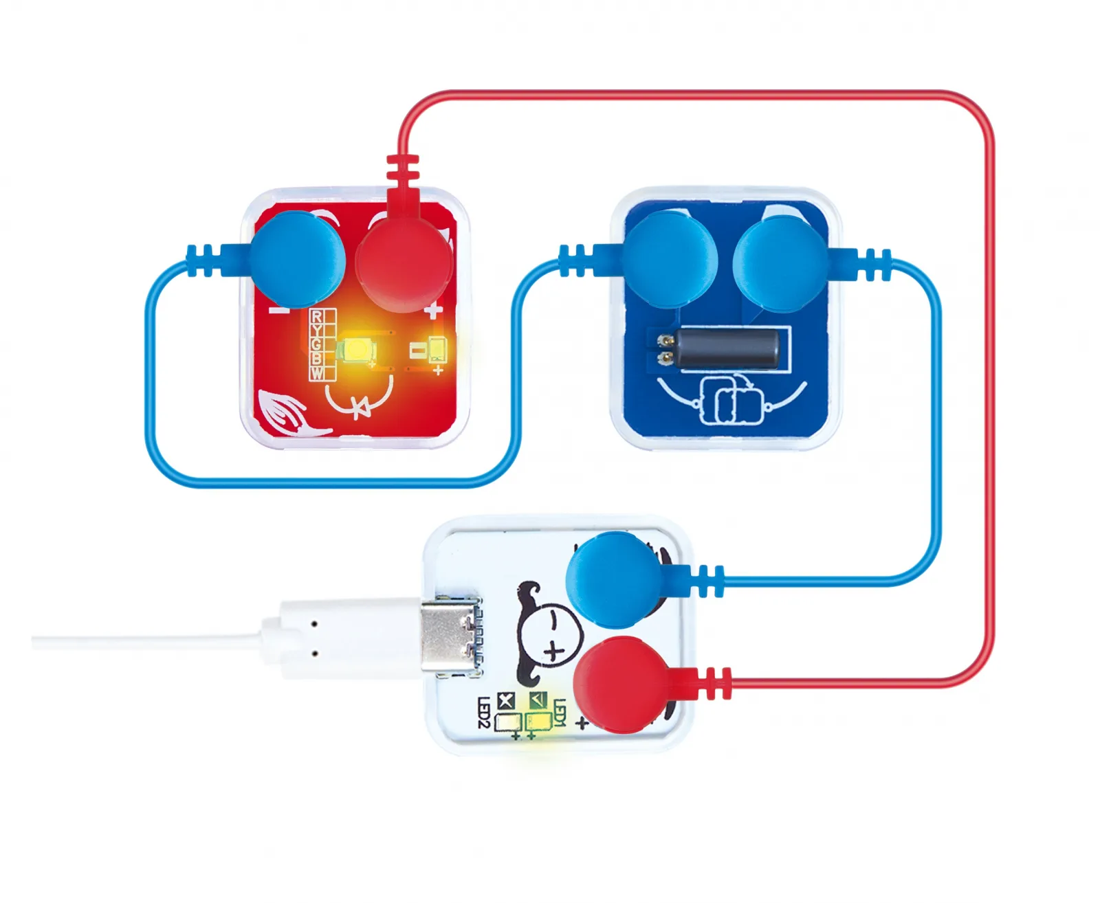 Образователен комплект, Hape, LabBox, Изследване на вериги, Базово ниво, 30 части - Image 3