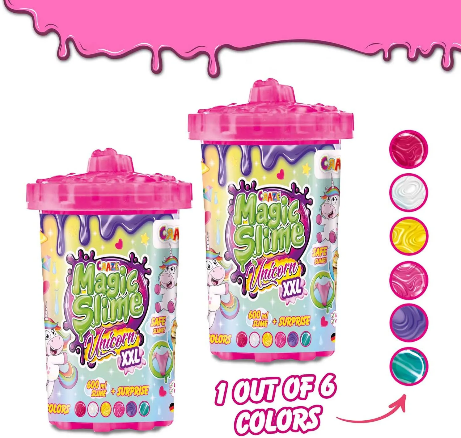 Магически слайм XXL, Craze, С фигурка изненада Еднорог, 600 гр. - Image 4