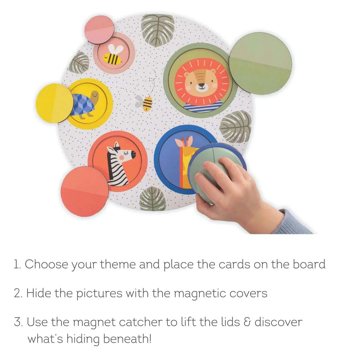 Образователна игра, Taf Toys, Магнитен пъзел Peek-A-Boo 4 в 1 - Image 4