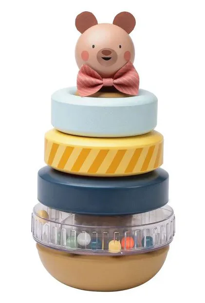 Бебешка играчка, Taf Toys, Кула с рингове за нанизване, Мече - Image 2