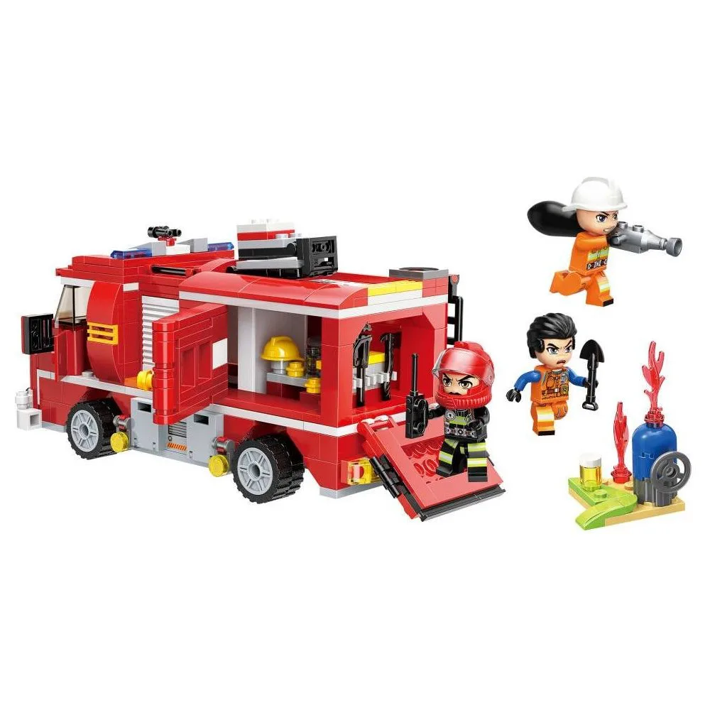 Конструктор, Qman, MineCity, Противопожарна кола, 370 части - Image 2