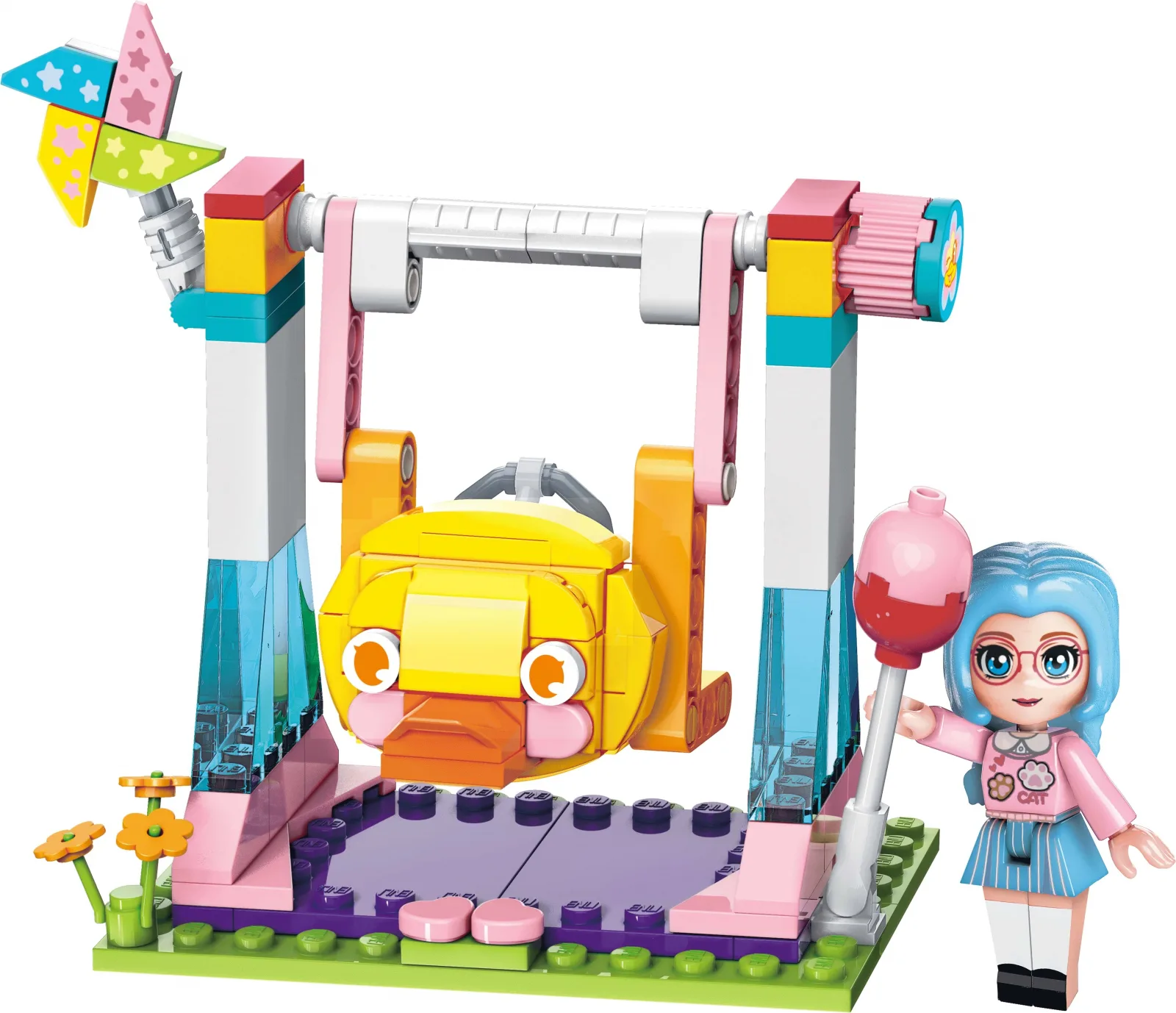 Конструктор, Qman, Cherry, Забавна люлка, 117части - Image 2