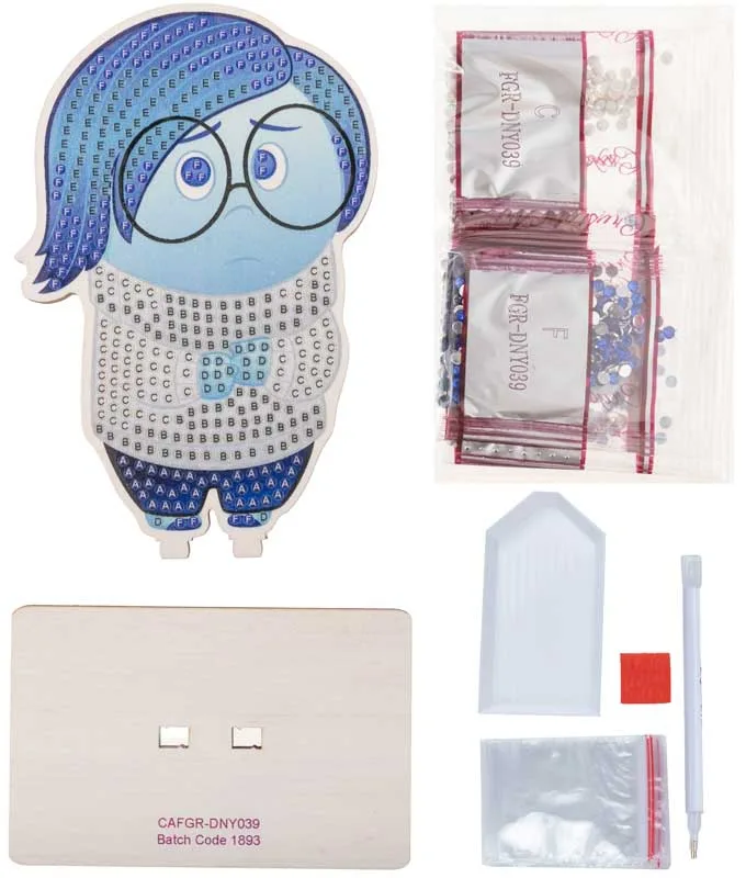 Комплект за диамантена бродерия, Craft Buddy, Crystal Art Buddies, Sadness, 7 части - Image 3