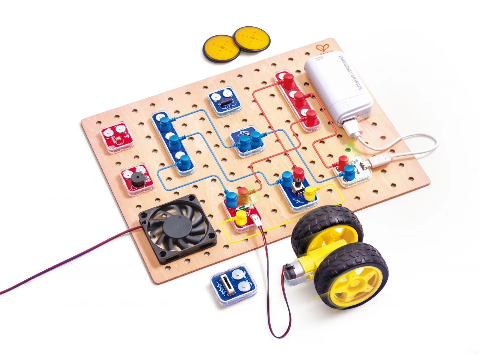 Образователен комплект, Hape, LabBox, Изследване на вериги, Базово ниво, 30 части - Image 9