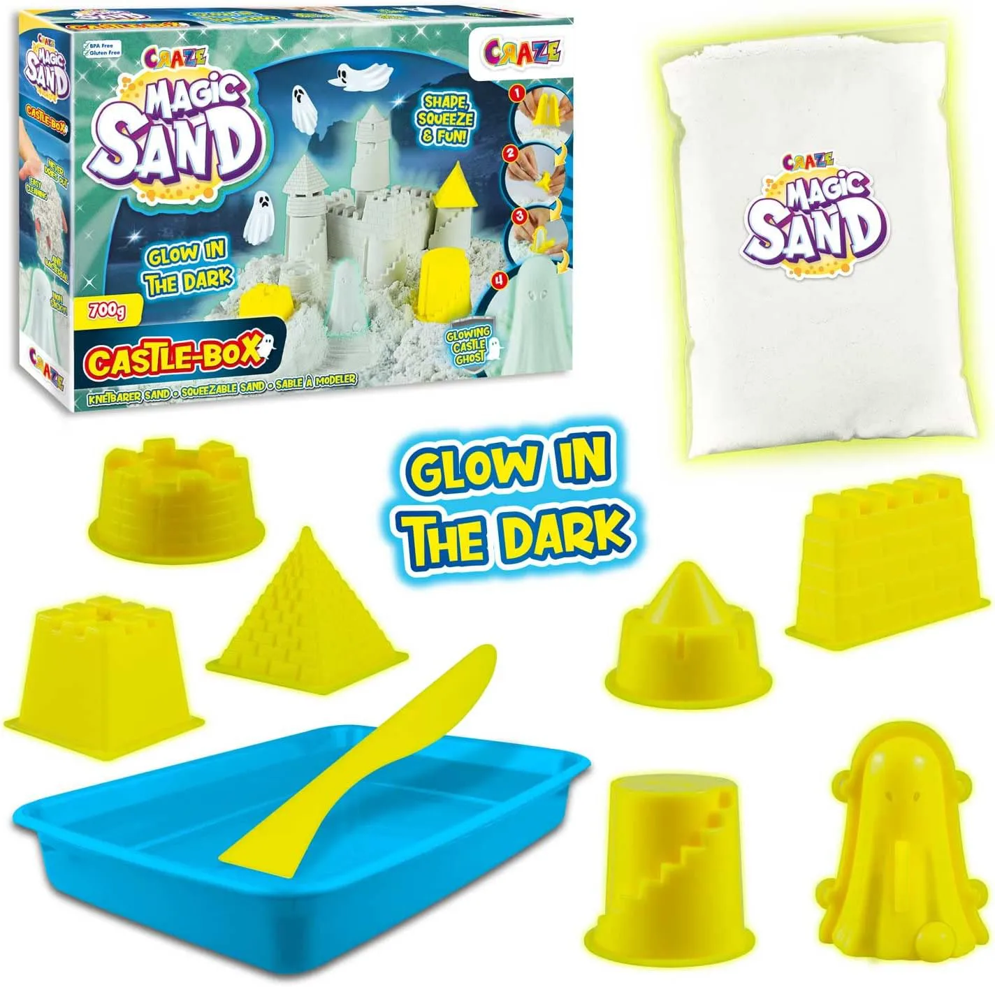 Магически пясък, Craze, Замък, Флуоресцентен - Image 2