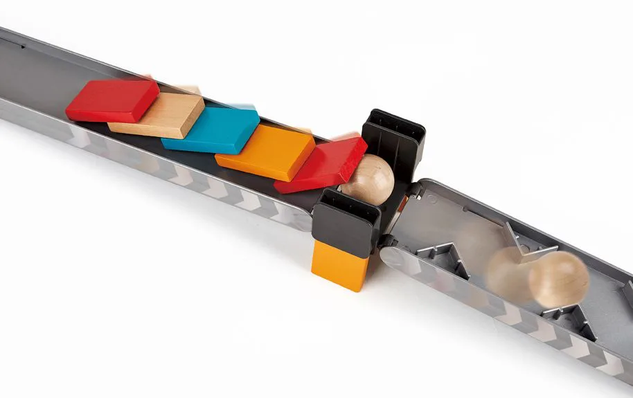 Комплект дървена игра, Hape, Домино, Мощен удар, 59 части - Image 4