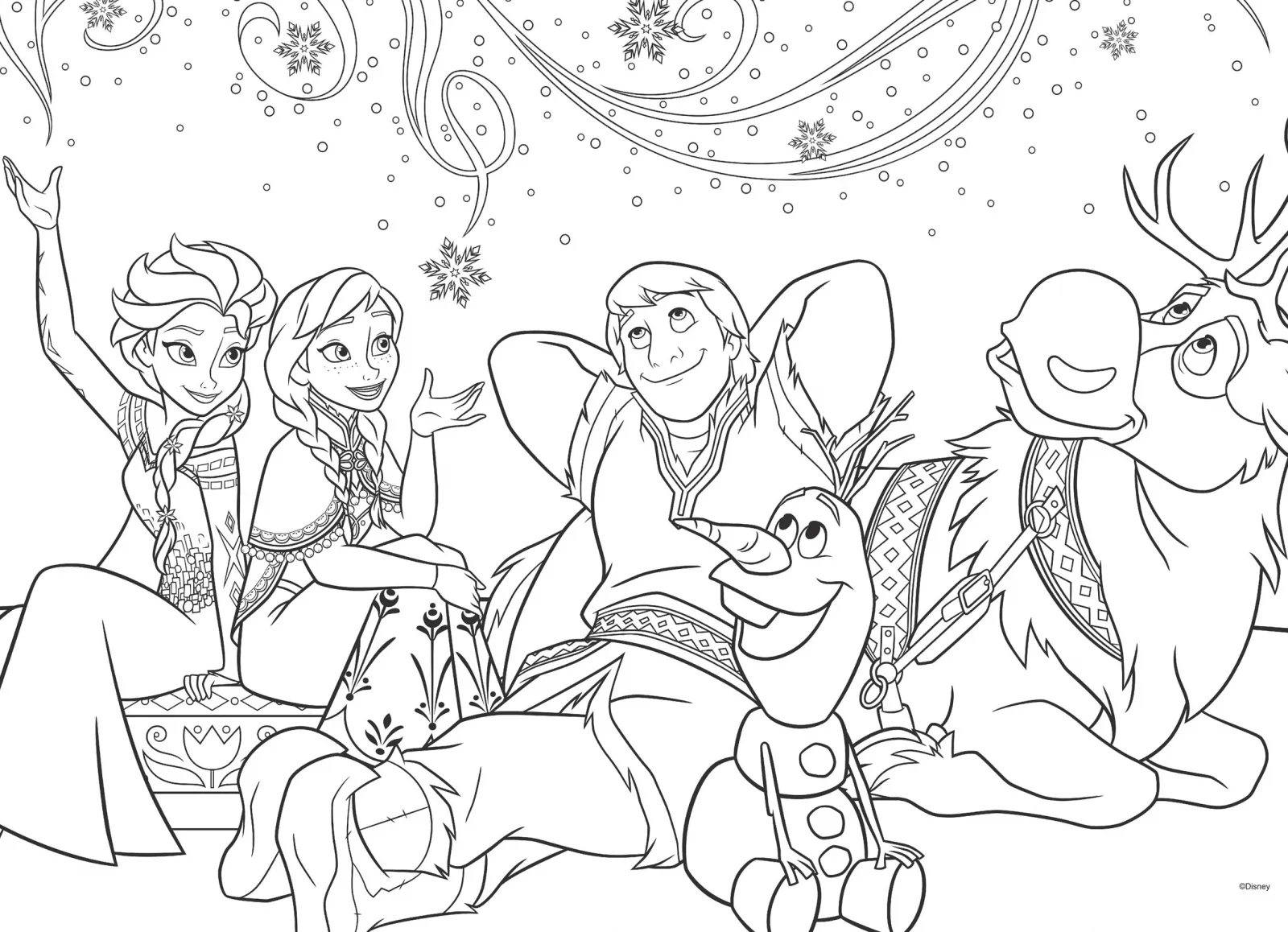 Пъзел, Lisciani, Замръзналото кралство, Двулицев пъзел 24 части - Image 2