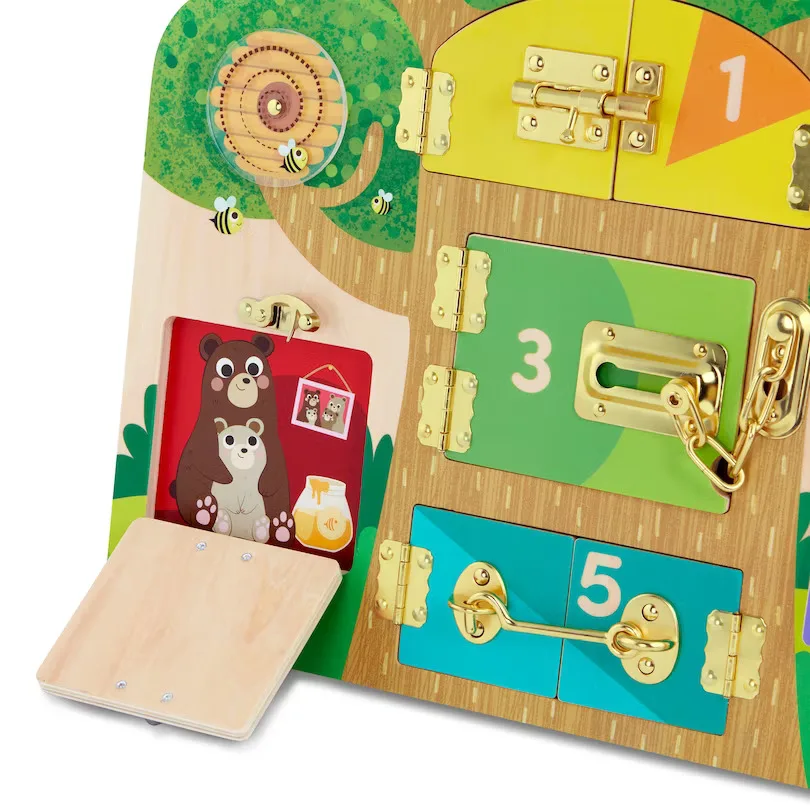Образователна игра, Battat, Табло с ключалки и резета, 2 части - Image 5