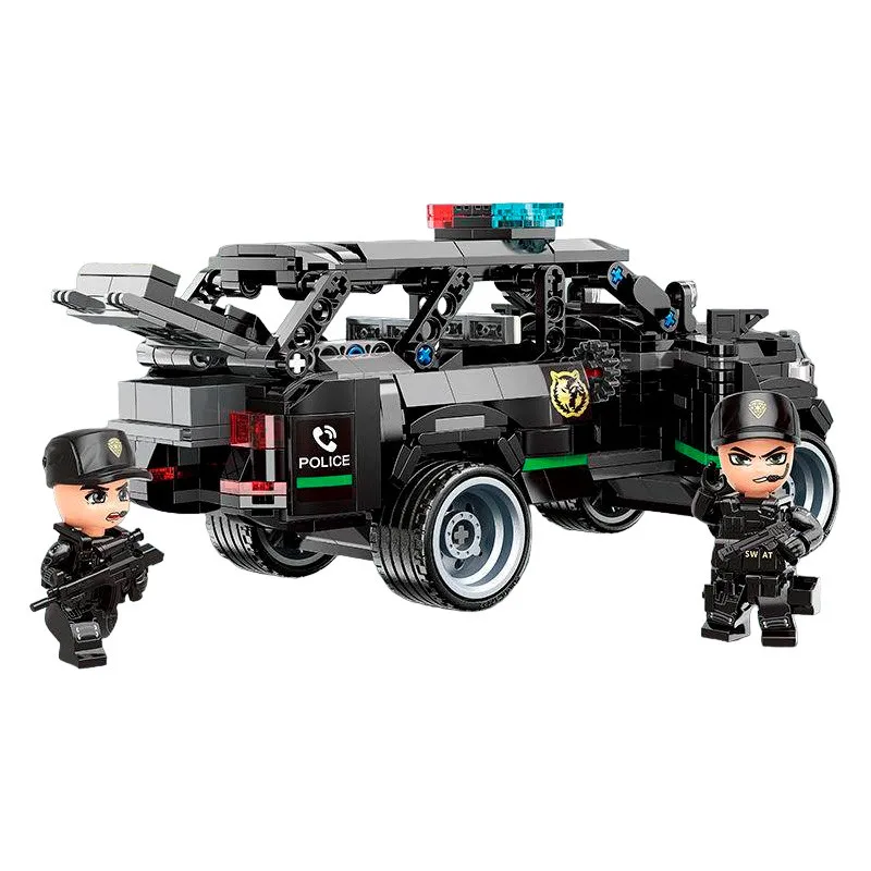 Конструктор, Qman, MineCity, Полицейски автомобил, 686 части - Image 3