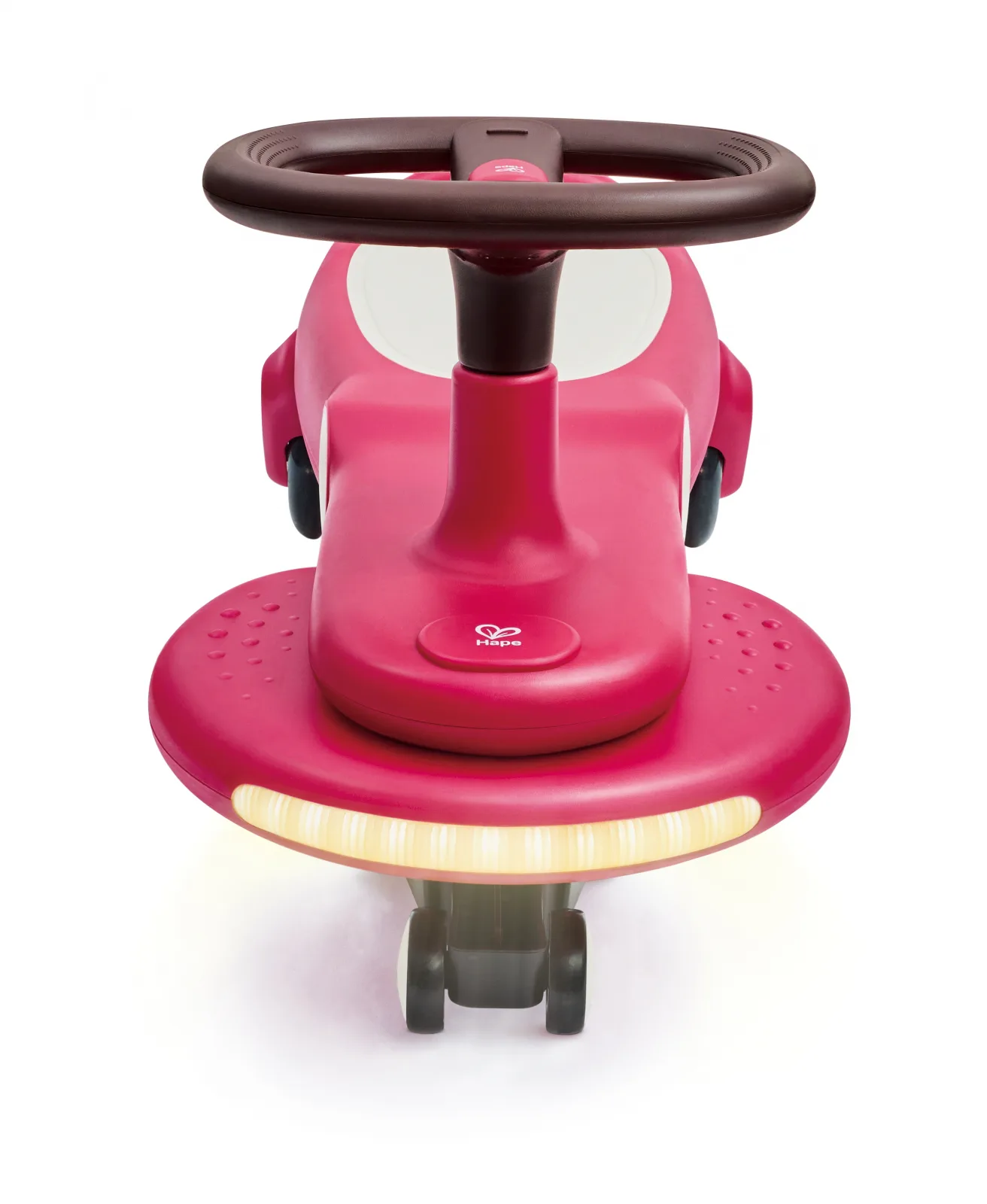 Балансираща количка с LED светлини, Hape, Червена - Image 3