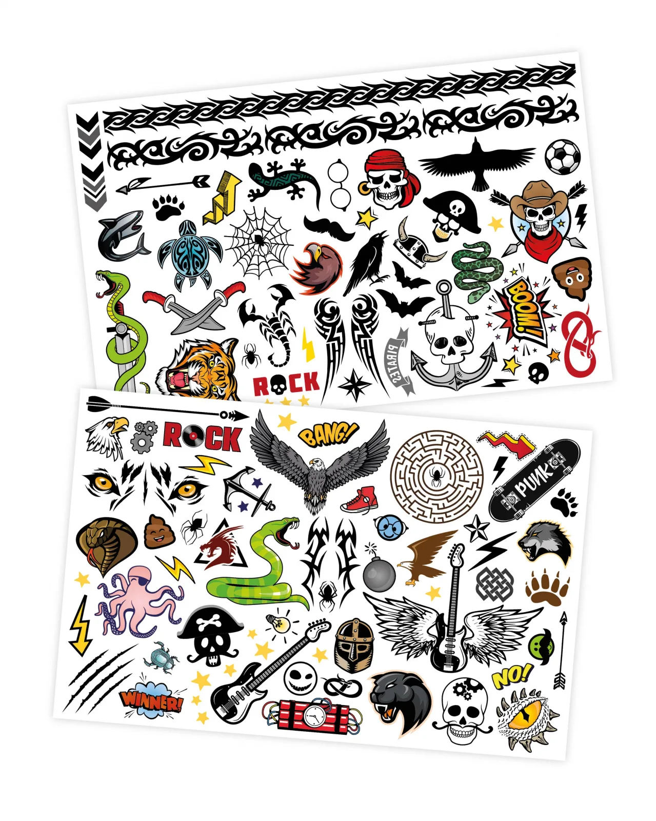 Комплект 75 отмиващи се тауировки за момченца - Image 4