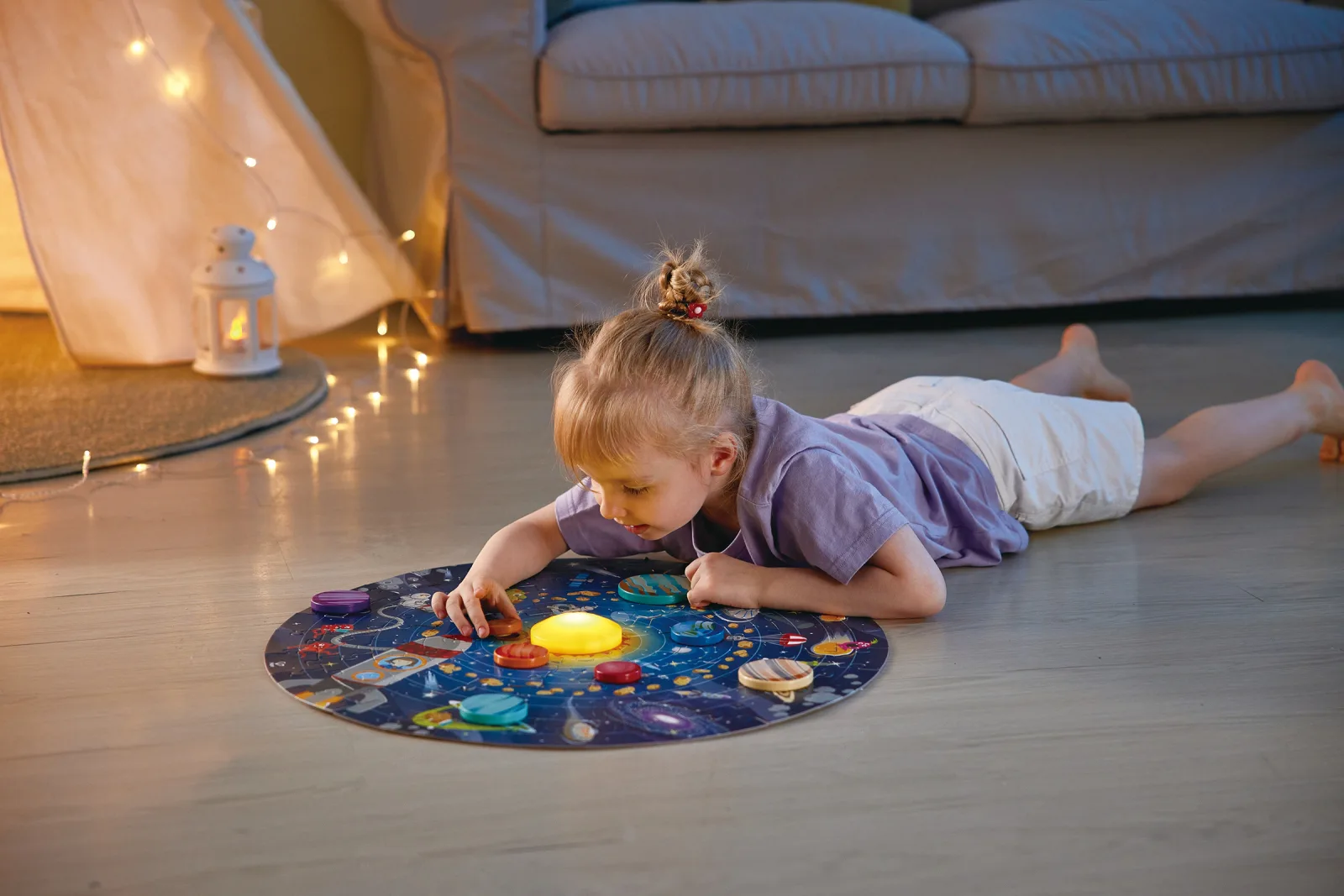 Образователен пъзел, Hape, Слънчева система, 93 части - Image 5