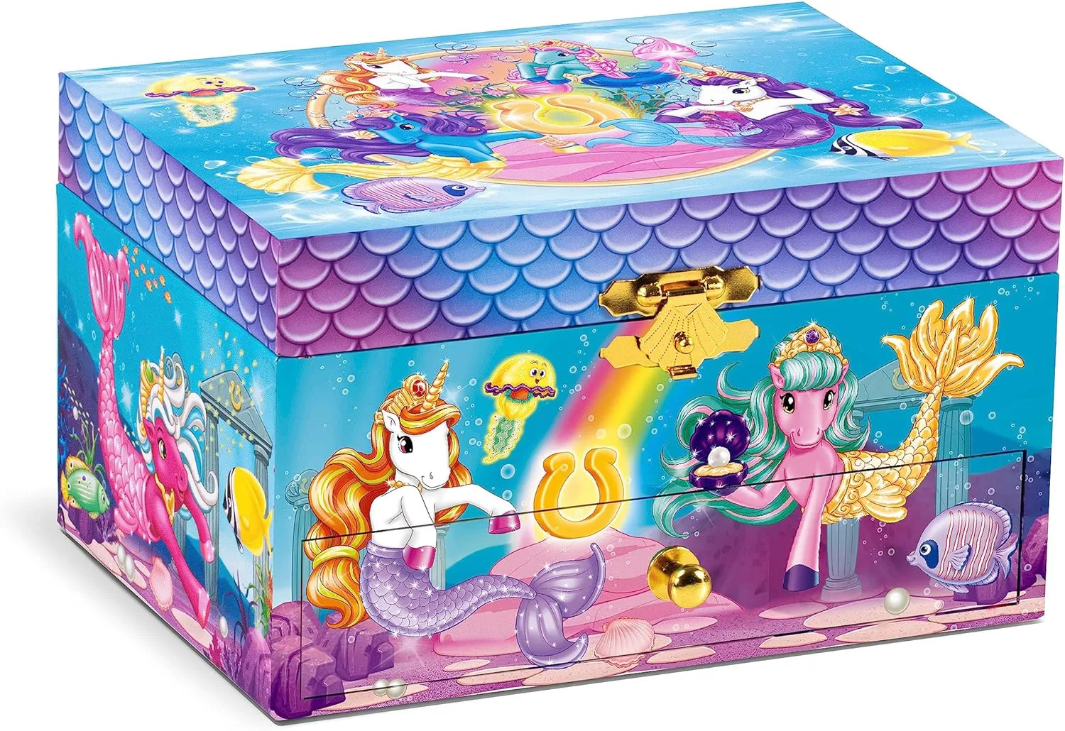Музикална кутия за бижута, Craze, Galupy Русалка, 14.7 x 12.2 x 9.2 cm - Image 2