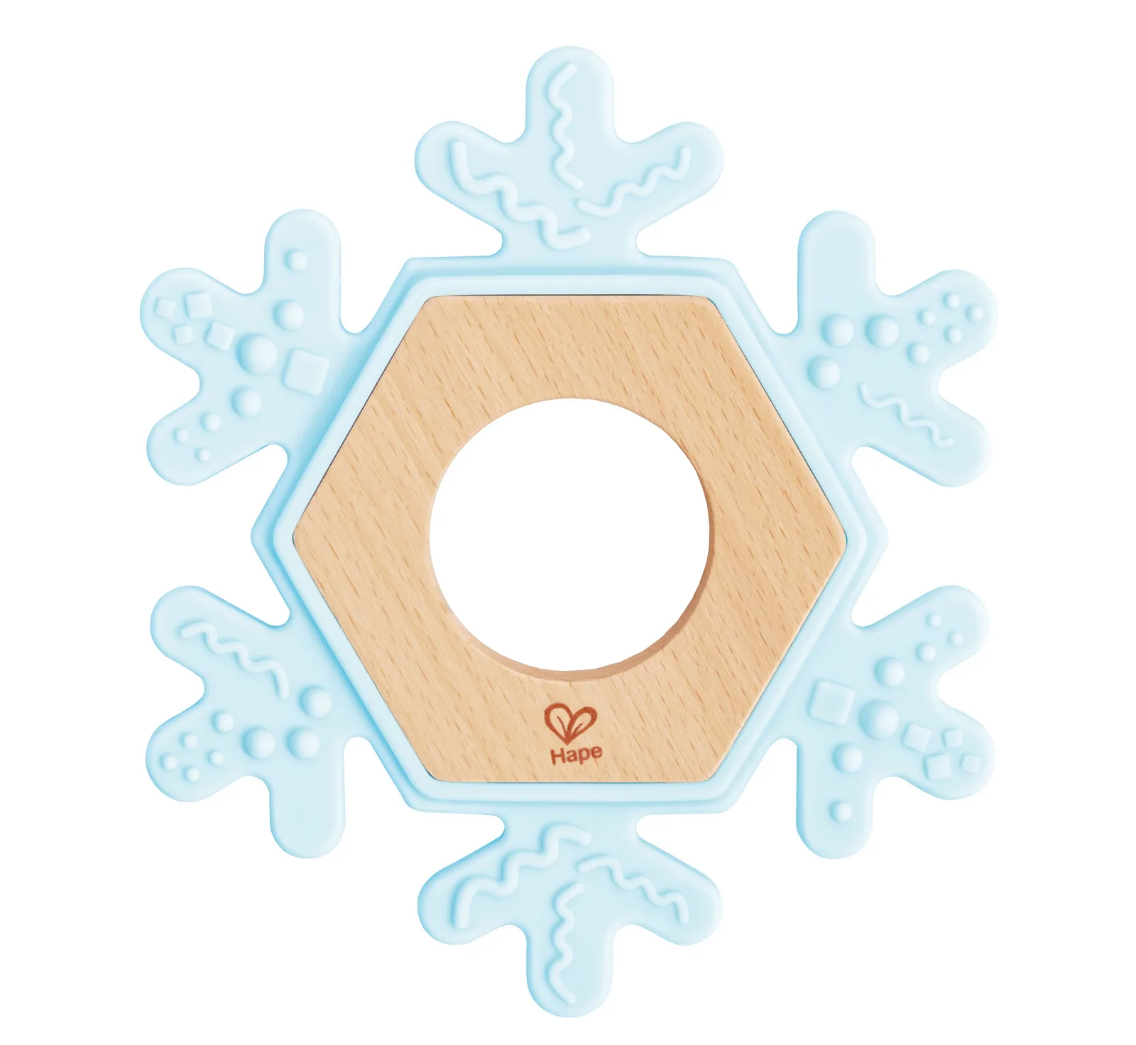 Дървена гризалка за зъби, Hape, Снежинка - Image 2