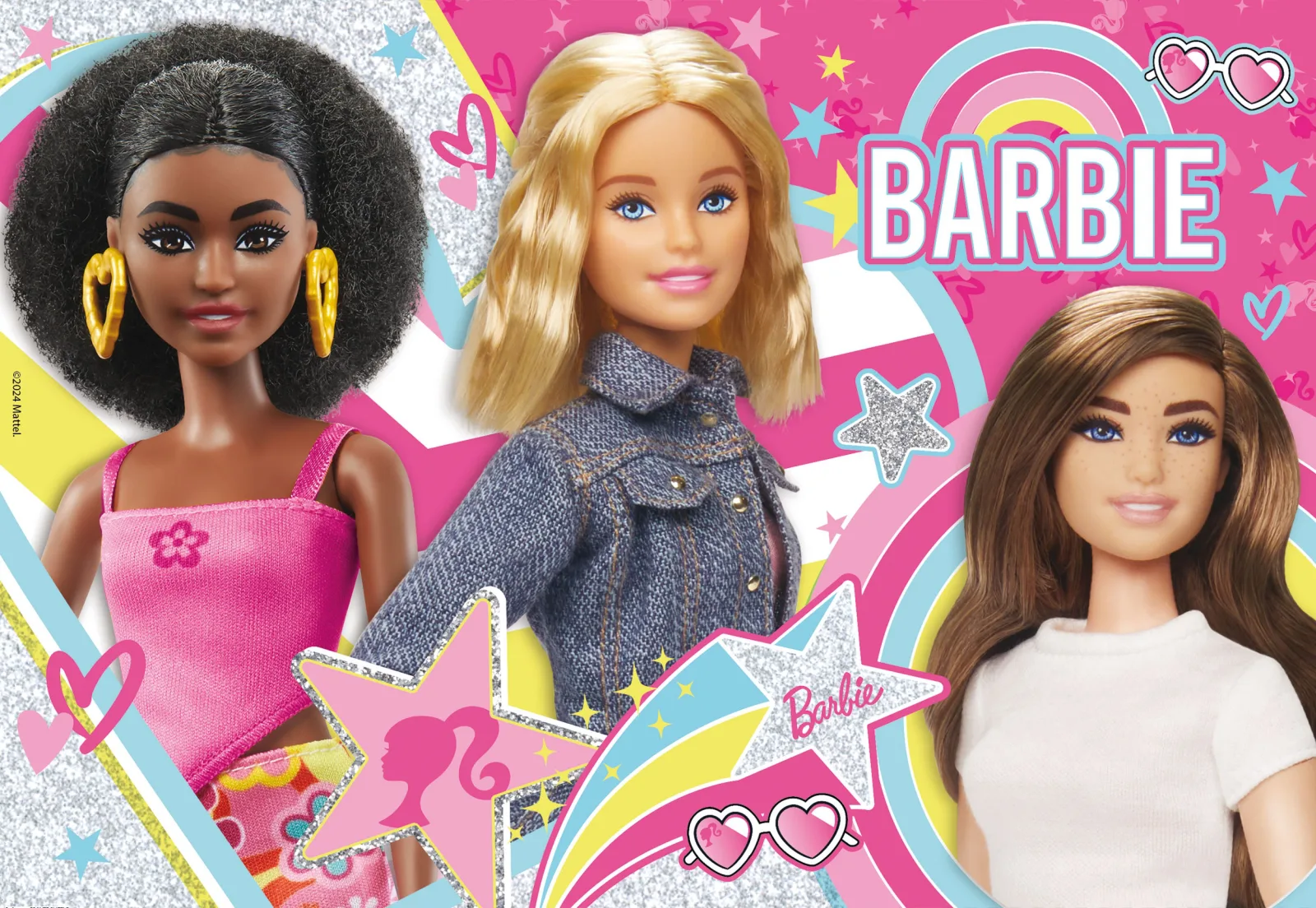 Пъзел, Lisciani, Барби, Приятели завинаги, Блестящ пъзел, 60 части - Image 2