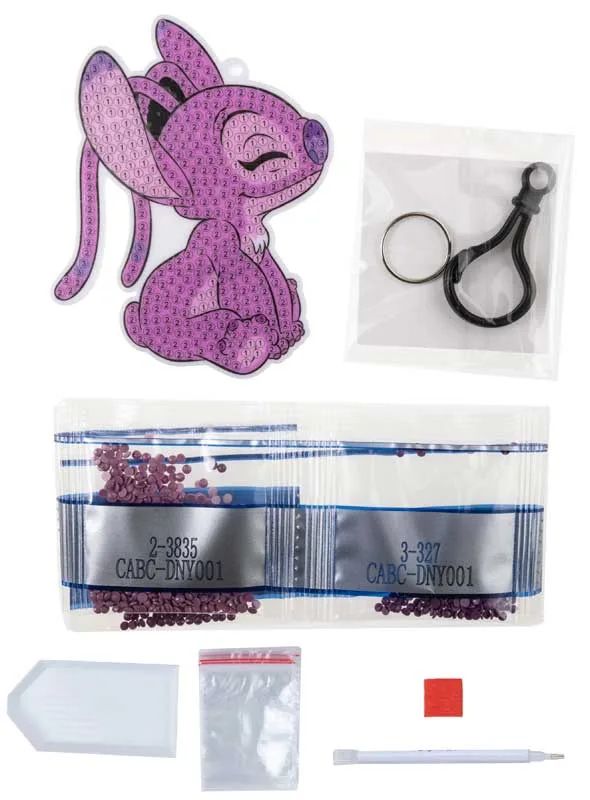 Комплект за диамантена бродерия, Craft Buddy, Crystal Art Bag Charms, Angel - Image 3