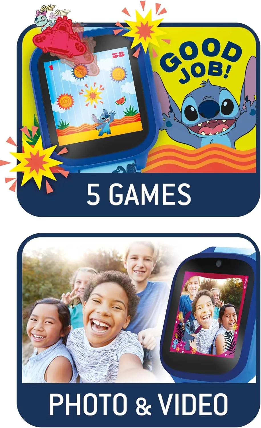 Детски смарт часовник, Lisciani, Stitch - Image 5