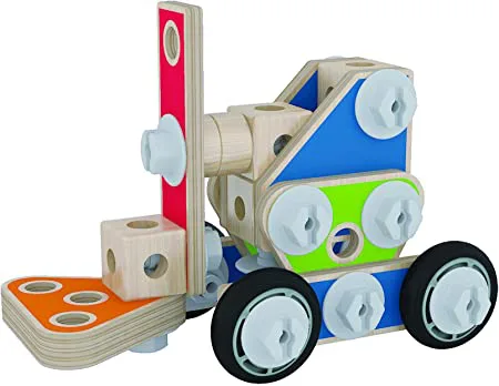 Дървен конструктор, Hape, Майстор строител, 62 части - Image 9