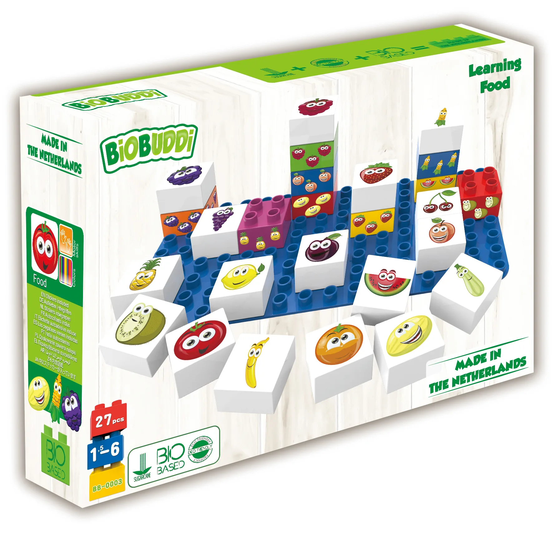 Конструктор, BuoBuddi, Кубчета с плодове, 27бр. - Image 3