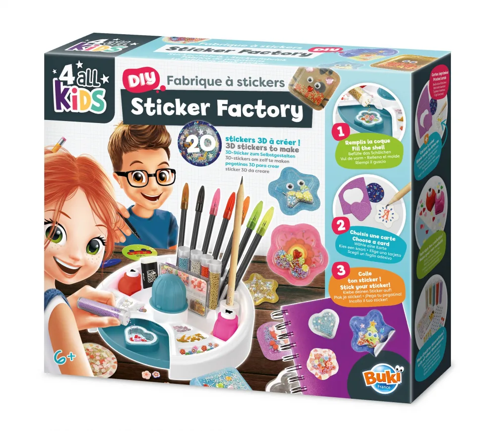 Творчески комплект, Buki France, Фабрика за стикери