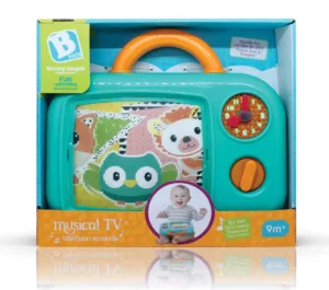 Интерактивна играчка, Infantino, B Kids, Музикален телевизор, Син
