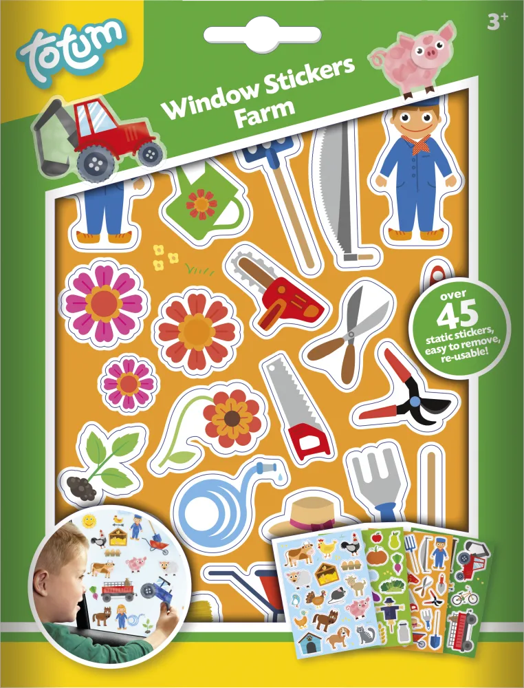 Творчески комплект, Totum, Декорирай сам, Стикери за стъкло, 70 броя - Image 2