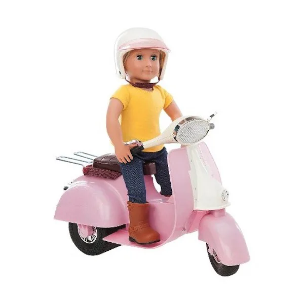 Комплект, Battat, Our Generation, Скутер, Розов - Image 4