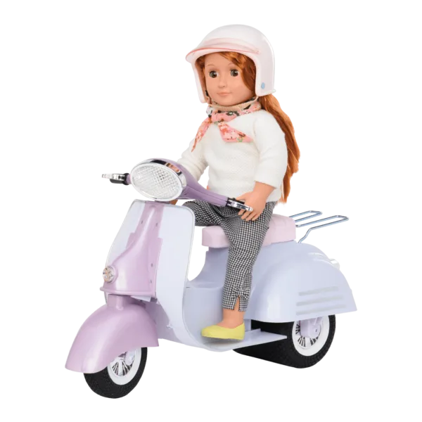 Комплект, Battat, Our Generation, Скутер, Лилав - Image 2