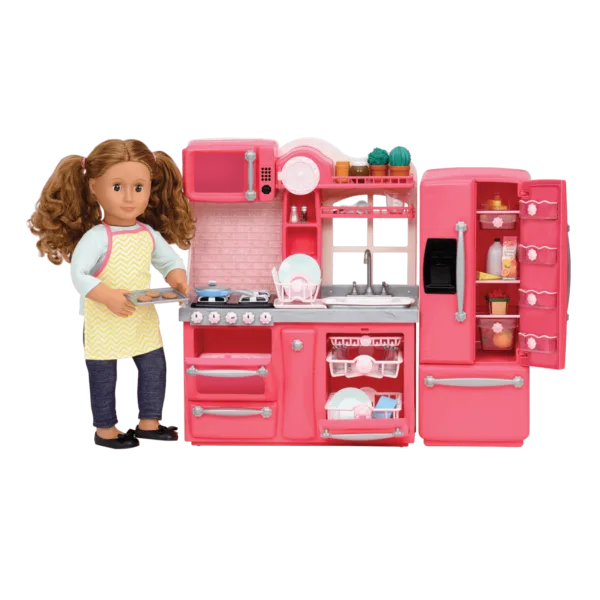 Кухненски комплект, Battat, Our Generation, Гурме, Розов - Image 6