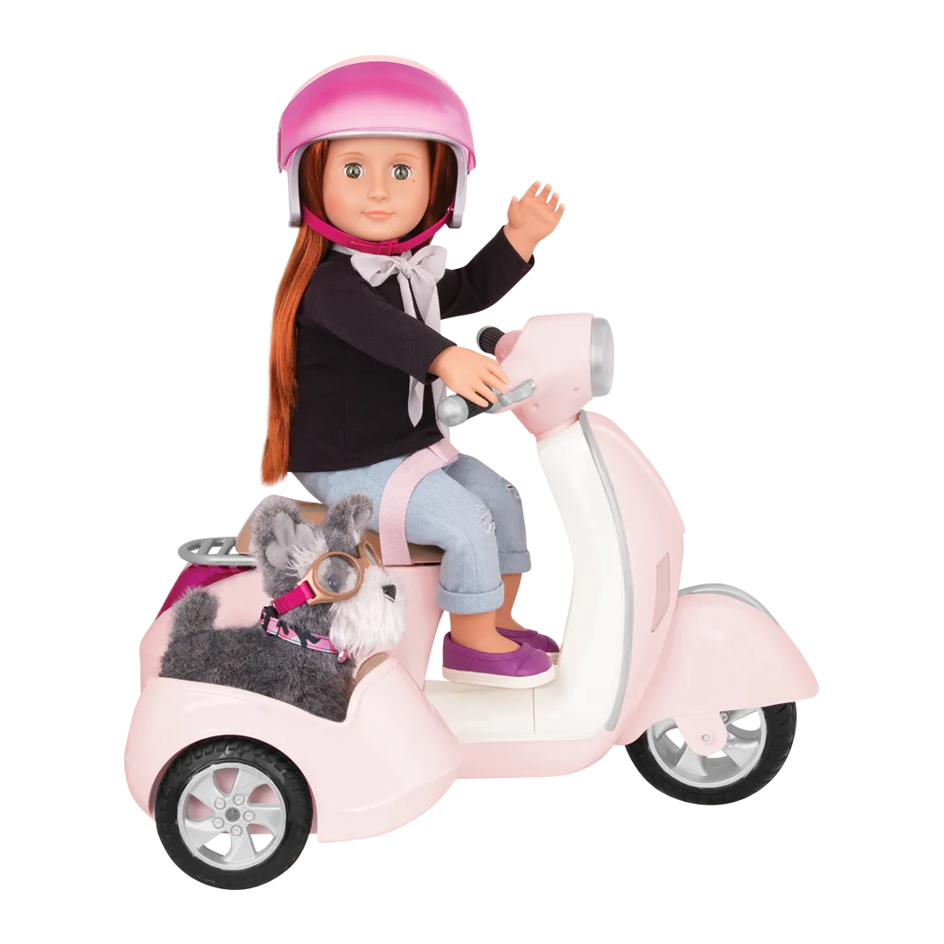 Комплект, Battat, Our Generation, Мотоциклет с кош - Image 4