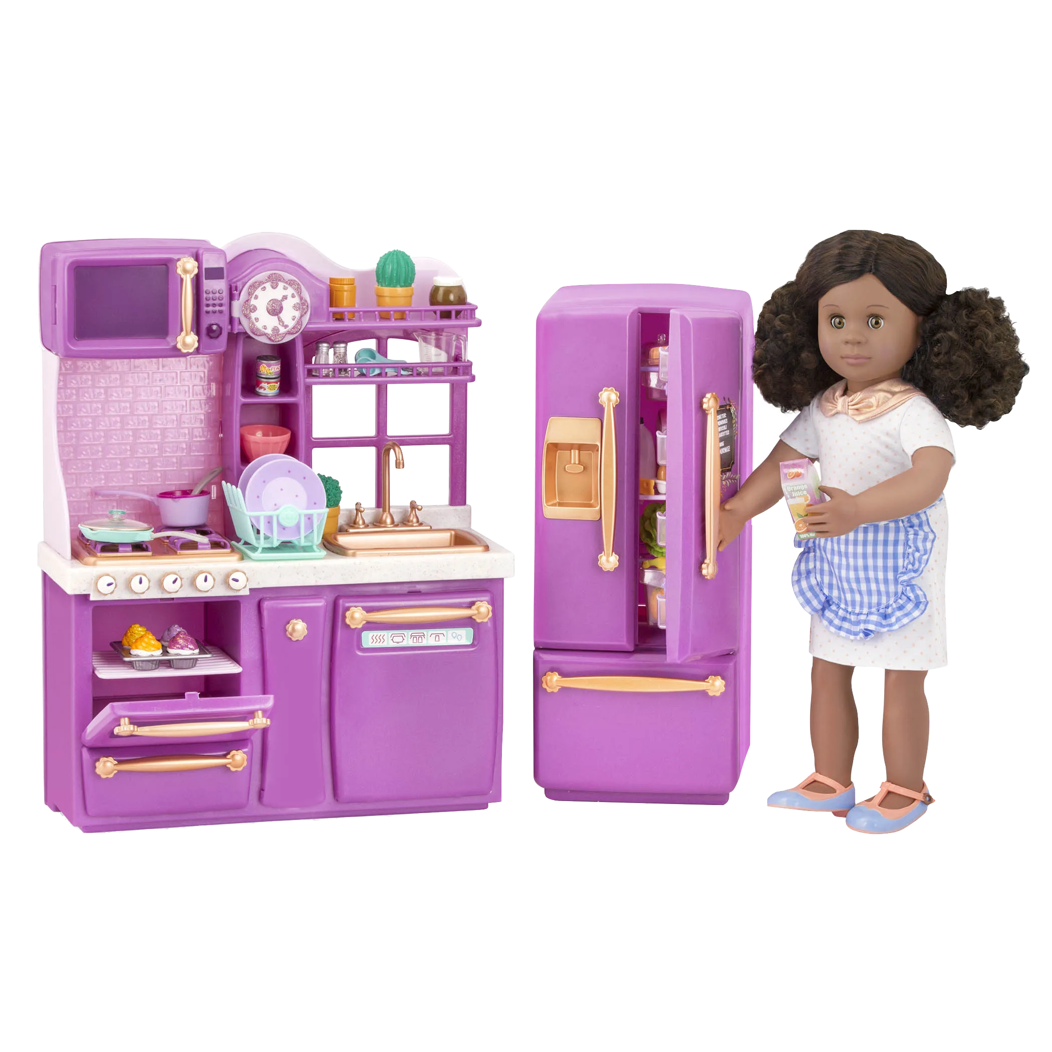 Кухненски комплект, Battat, Our Generation, Гурме, Лилав - Image 6