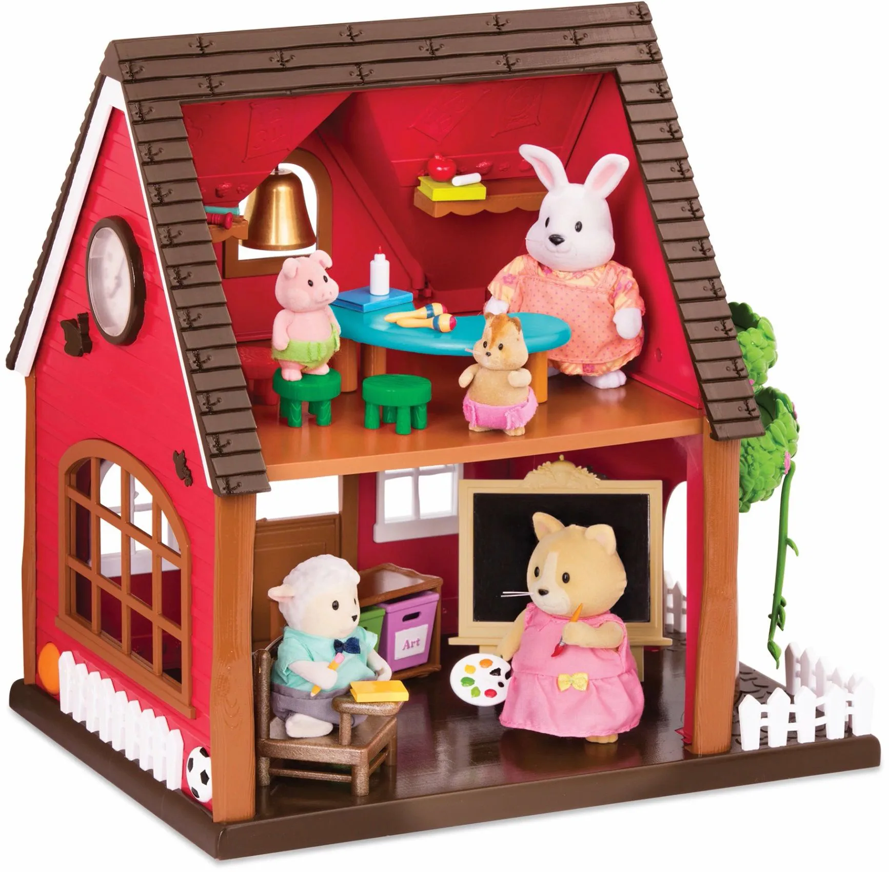 Комплект за игра, Battat, Li′l Woodzeez, Училище - Image 2