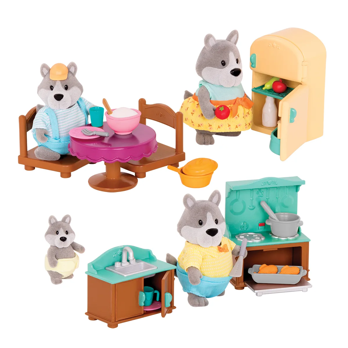 Комплект за игра, Battat, Li′l Woodzeez, Кухня - Image 2
