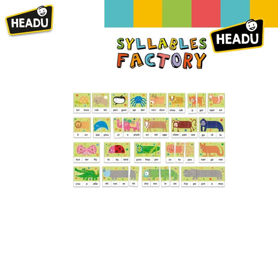 Образователен комплект, Headu, Работилница за срички, 63 части - Image 2