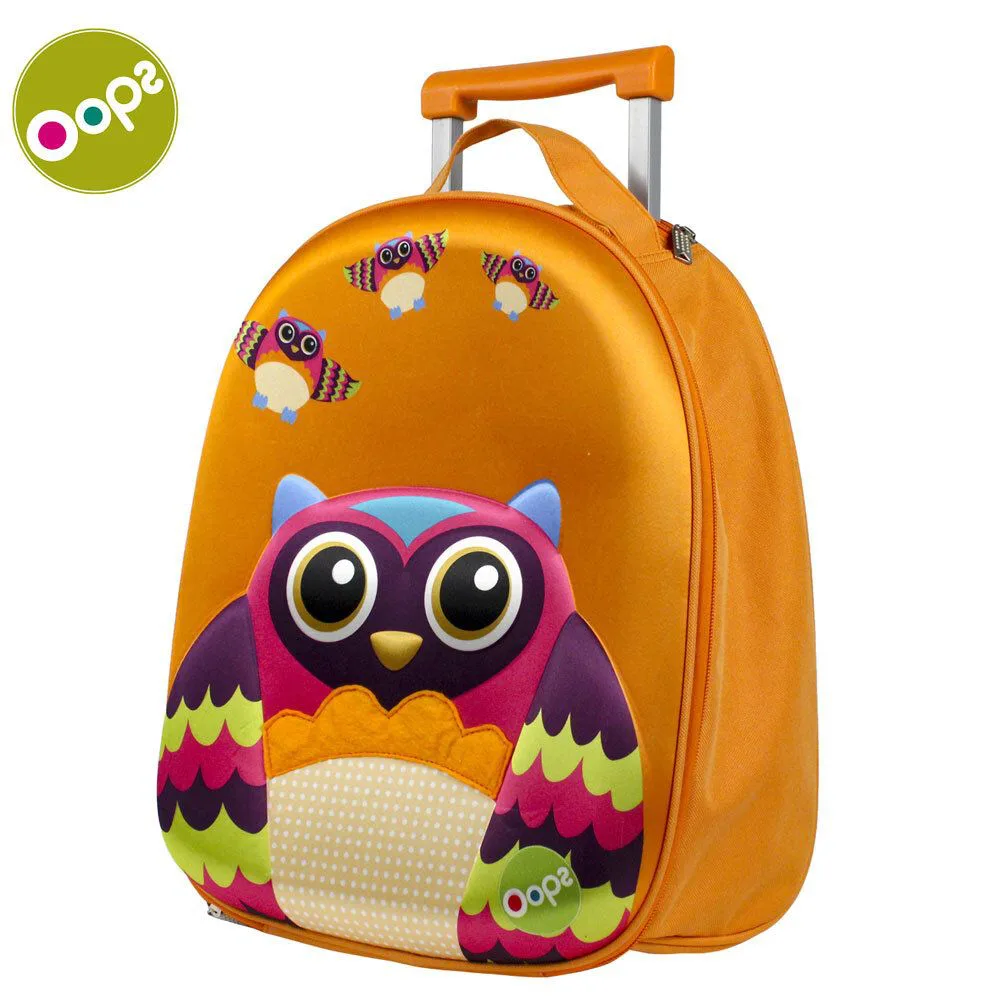 Детска раница с колелца, Oops, Бухал, 37 x 31.5 x 14.5 см - Image 3