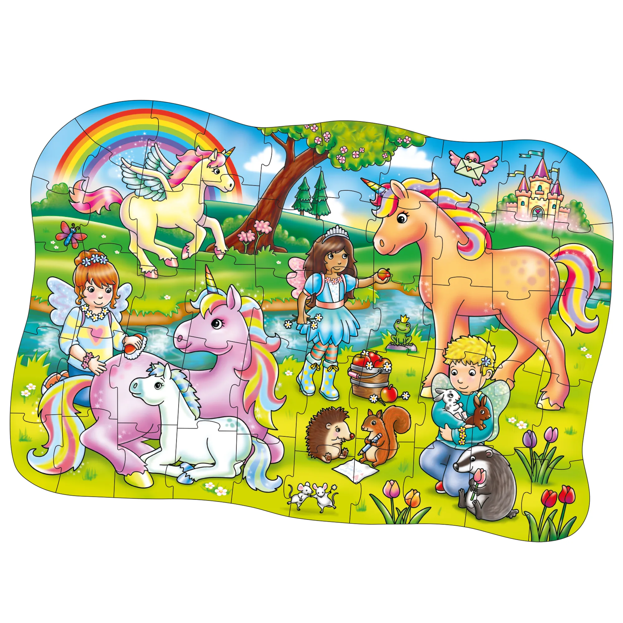 Детски пъзел, Orchard Toys, Приятели еднорози, 50 части - Image 2