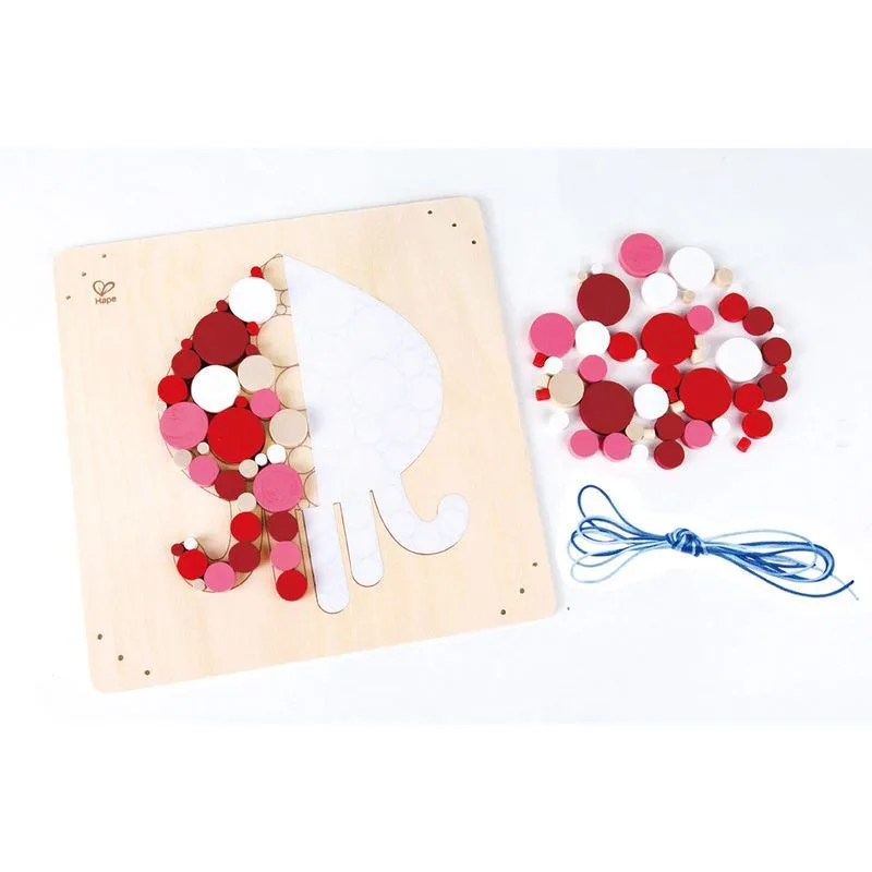 Творчески комплект, Hape, Дървена мозайка, Октопод - Image 2