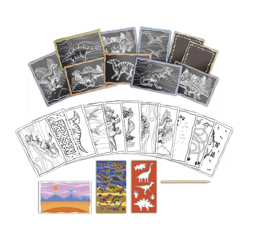 Творчески комплект, Totum, Скречбук динозаври - Image 2