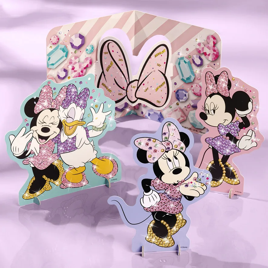 Творчески комплект, Totum, Minnie Mouse, Направи си сам картички с диаманти - Image 3