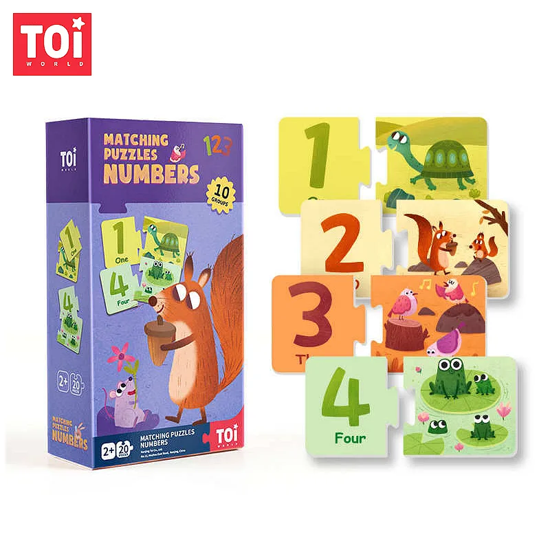 Образователен пъзел, Toi World, Съответстващи числа, 20 части - Image 2