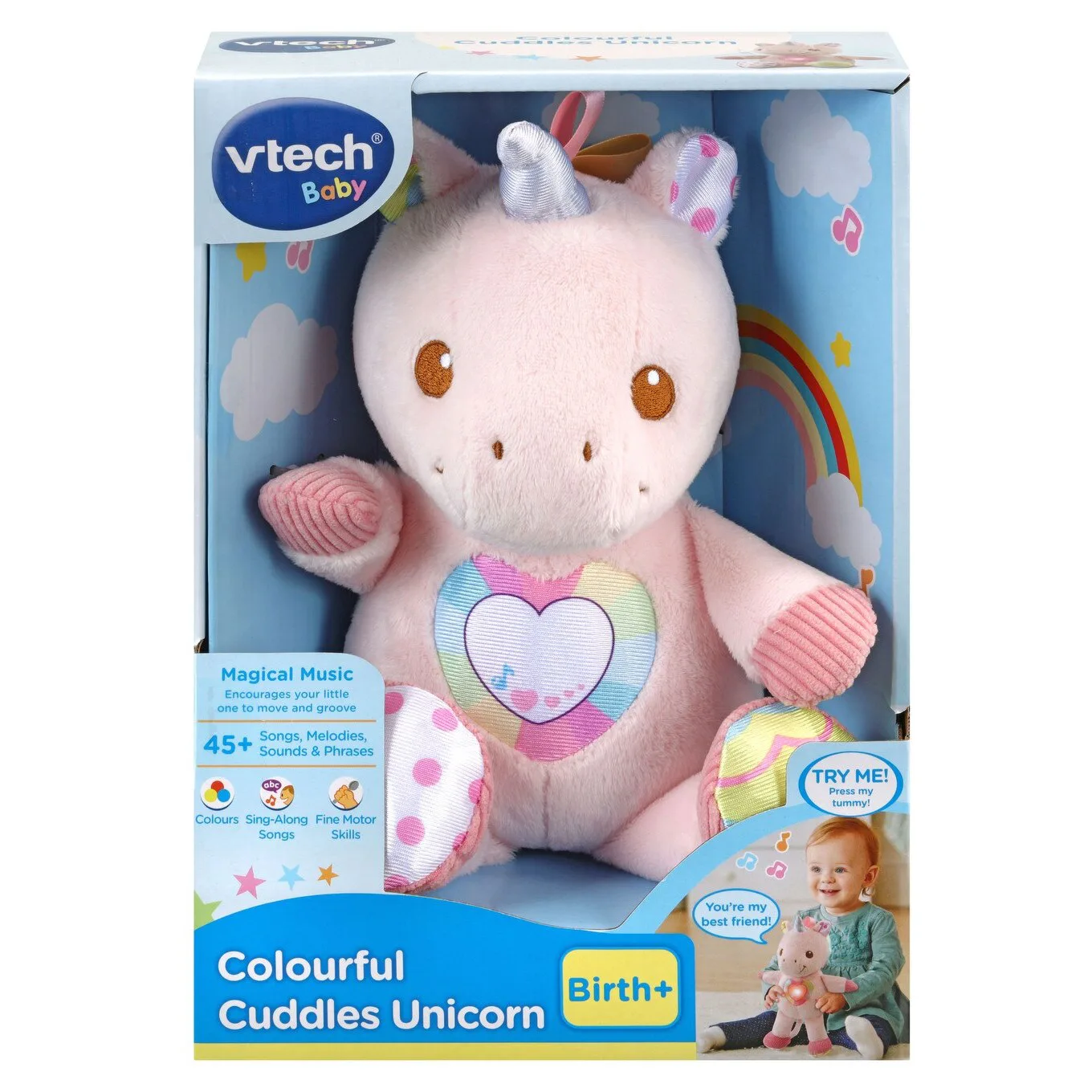 Интерактивна играчка, Vtech, Мека тактилна играчка, Еднорог - Image 3