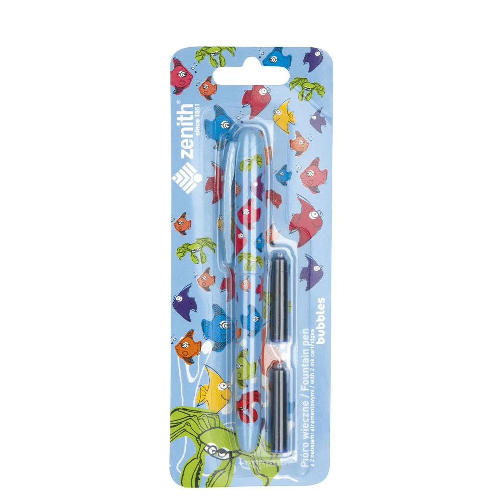 Комплект писалка, Astra, Zenith, Бъбълс, Блистер с допълнителни пълнители - Image 3